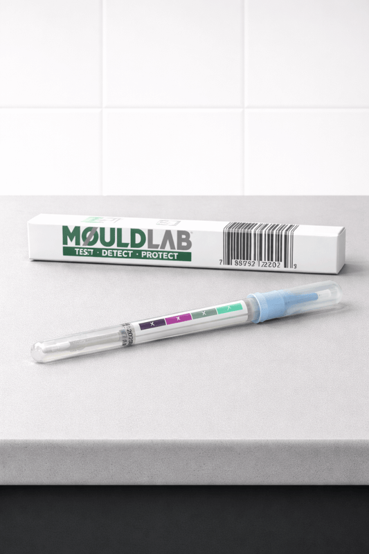 Comfort package for mould testing, featuring MouldLab test kit for detecting and protecting against mould.